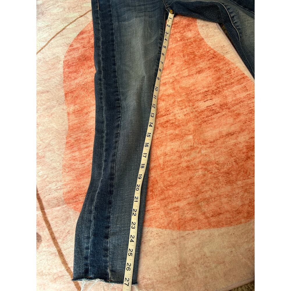 Liverpool Ankle Jeans with side dark denim stripe.  Size 26/2 - Picture 4 of 8